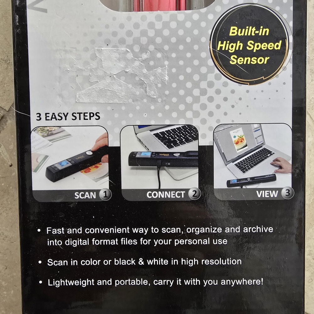 VuPoint Magic Wand II Portable Scanner - Red NEW - Picture 2 of 6